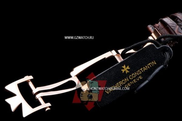 Vacheron Constantin Overseas CAl.1120 QP Movement 4300V120G-B102 Leather Rose Gold 4386z [4386z]