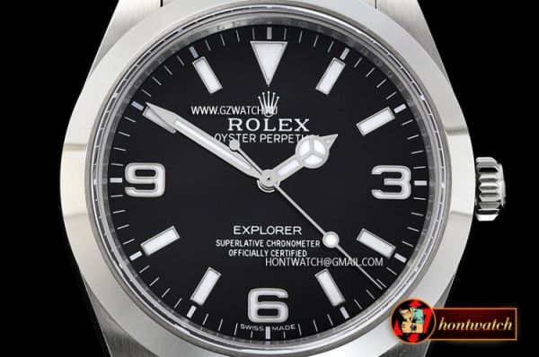 Rolex Explorer 1 Ref.214270 39mm Ult SS/SS Black BP A2836 [ROLEXP1016]