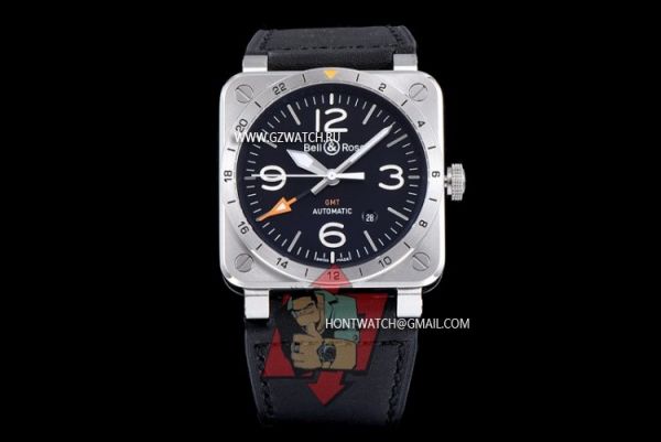 Bell & Ross Aviation BR 03-93 GMT Asia 2836-2 Movement Black Dial [2089z]