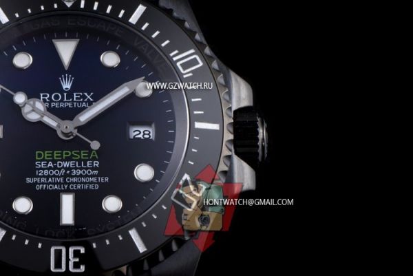 Rolex Seadweller R7 Asia 21J Automatic Movement PVD 116660-98210 Black Dial [1164z]