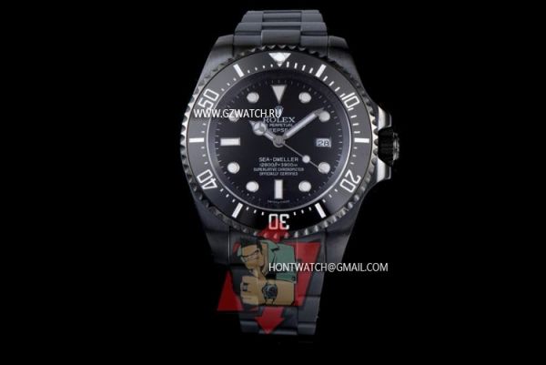 Rolex Seadweller R7 Asia 2836-2 Movement PVD 116660-98210 Black Dial 1160z [1160z_1]