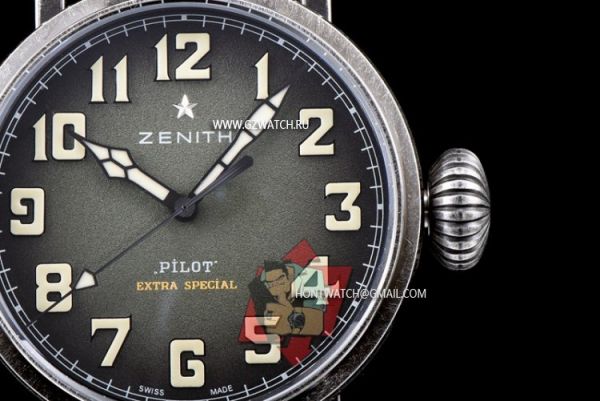 Zenith Pilot Citizen 9015 Automatic Movement Bronze Green 11.1940.679 93.C800 [1583z]