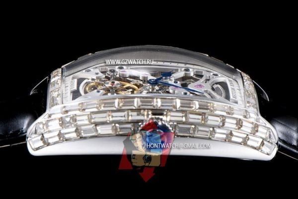Franck Muller Squelette Asia 21J Automatic Movement Diamond Stainless steel 4641z [4641z]