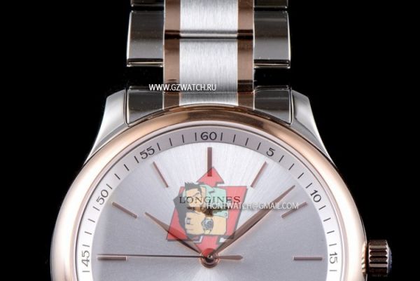 Longines Traditional 9015 Movement Stainless Steel Case Rose Gold L2.628.5.12.7 [0255z]