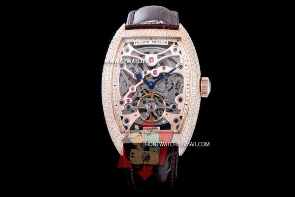 Franck Muller Squelette Asia 21J Automatic Movement Diamond Stainless steel 4646z [4646z]