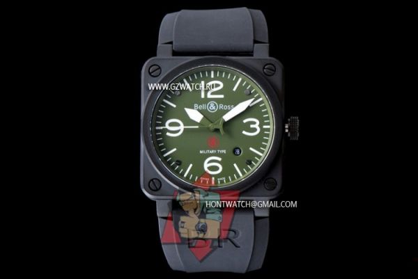 Bell & Ross BR03-92 Aviation Citizen 9015 Movement Green 3077y [3077y]