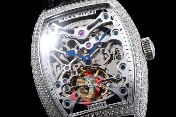 Franck Muller Squelette Asia 21J Automatic Movement Diamond Stainless steel 4642z [4642z]