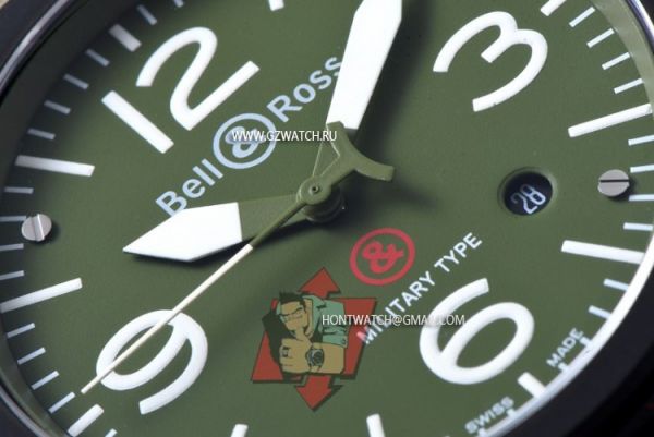Bell & Ross BR03-92 Aviation Citizen 9015 Movement Green 3073y [3073y]