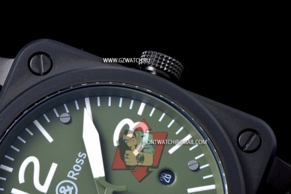 Bell & Ross BR03-92 Aviation Citizen 9015 Movement Green 3073y [3073y]