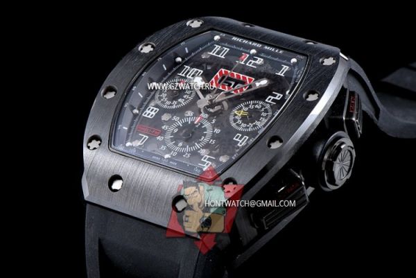 Richard Mille Felipe Massa RM 011FM Asia 7750 Chronograph Movement Black Dial 9089z [9089z]