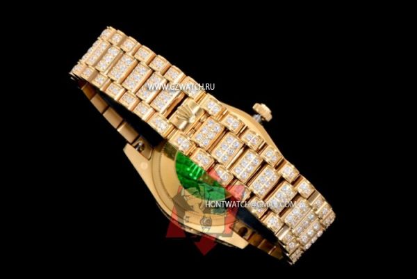 Rolex Day Date Asia ETA ETA2836-2 Movement Gold Diamond 5899x [5899x]