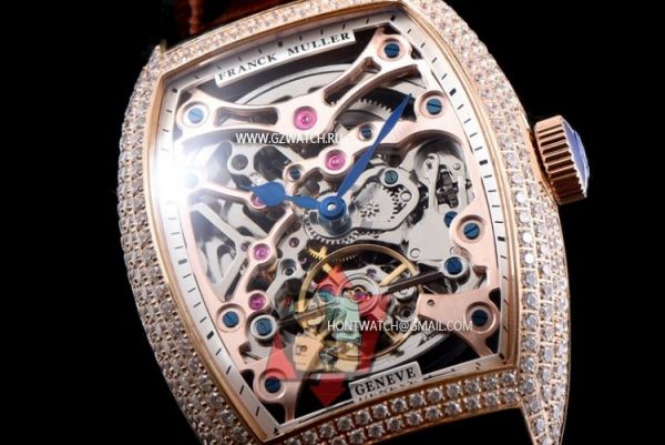 Franck Muller Squelette Asia 21J Automatic Movement Diamond Stainless steel 4646z [4646z]