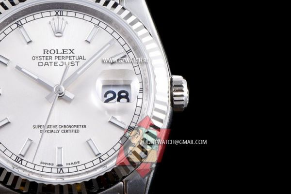 Rolex Datejust AR 3135 Automatic Movement Silver Dial 8384z [8384z]
