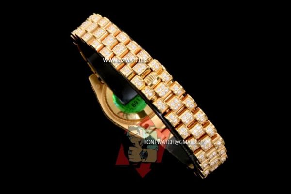 Rolex Day Date Asia ETA ETA2836-2 Movement Gold Diamond 5907x [5907x]