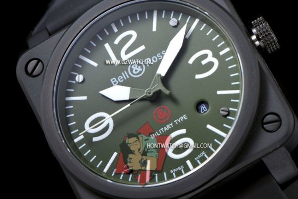 Bell & Ross BR03-92 Aviation Citizen 9015 Movement Green 3077y [3077y]